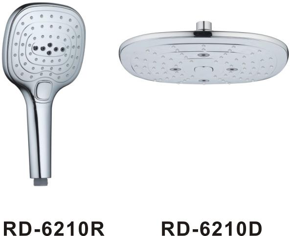 RD6211&ABS 3 functions shower set with button/shower douche/bathroom faucet accessories sprayer/black matt shower