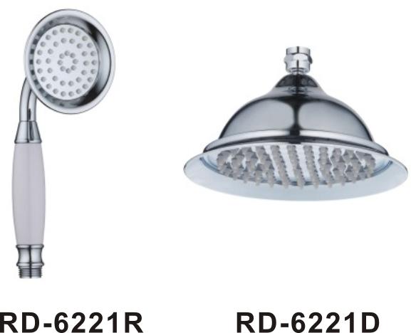 Durable Bathroom Shower Head Set Faucet Accessories Sprayer 8 Inch 1 Function Head