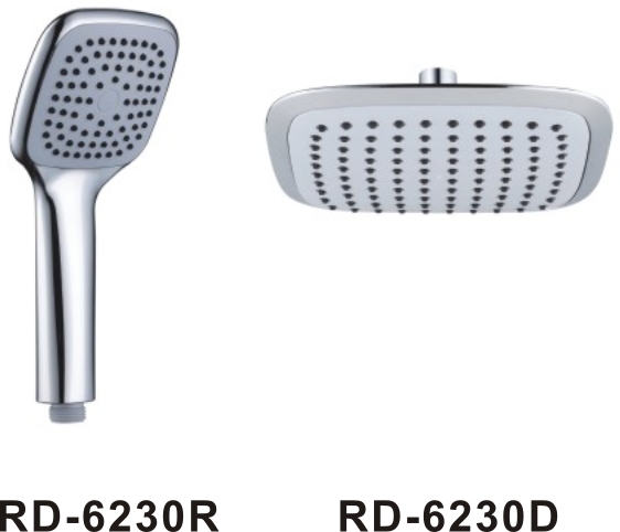 100*100mm Handle Bathroom Shower Head Set With Washer Commercial ECO Friendly