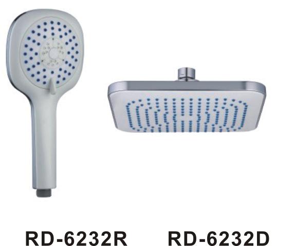 Brushed Rain Head Shower Kit With Brass Ball Faucet Accessories Sprayer ACS CE Approved