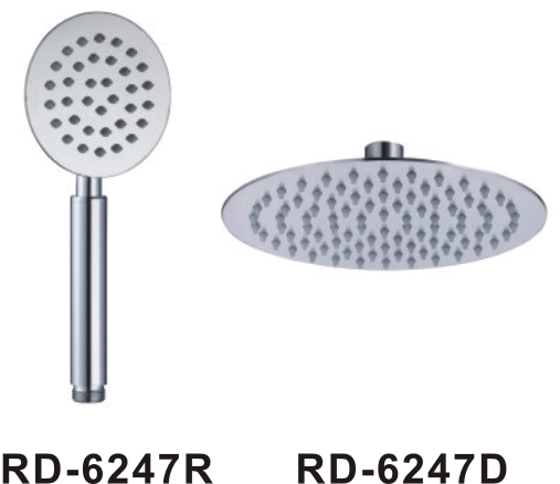 Silicon Bronze Shower Head Set , Water Pressure 0.30Mpa - 1.8Mpa Rain Shower Head Set