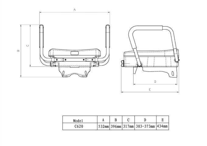 Elevated Toilet Seat Bathroom Assistive Devices Removable Arms Medical Elderly With Lid