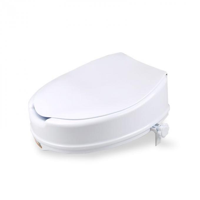 Elevated Toilet Seat Bathroom Assistive Devices Removable Arms Medical Elderly With Lid