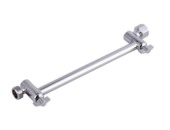 SS304 Washer Brass Shower Arm , Chromed Brushed Shower Head Extension Arm