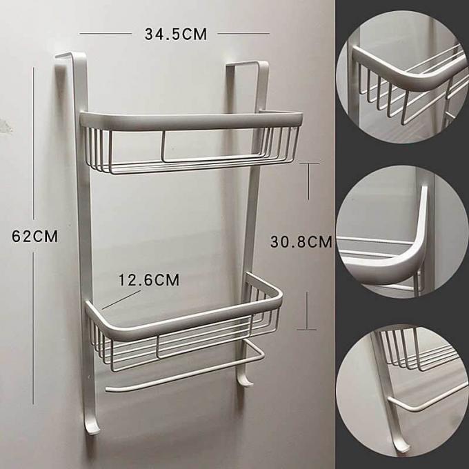 Aluminum Bathroom Storage Baskets , Custom Size Bathroom Accessories Set