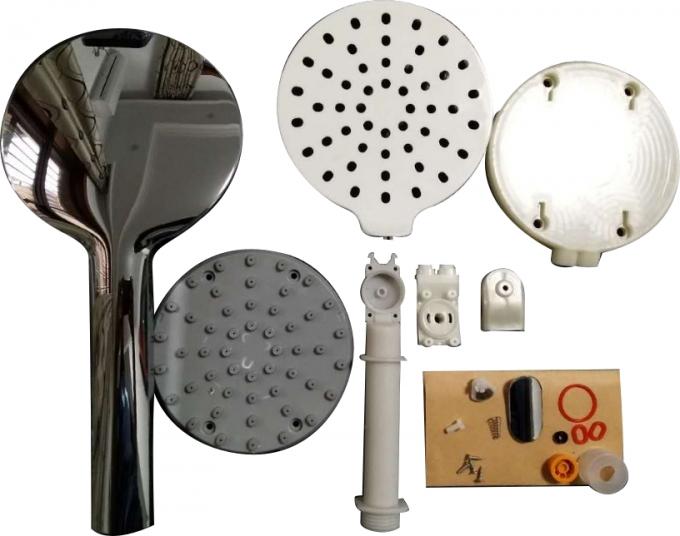 3function ABS square /round handle shower set with full chrome/bathroom faucet accessories sprayer/black matt shower