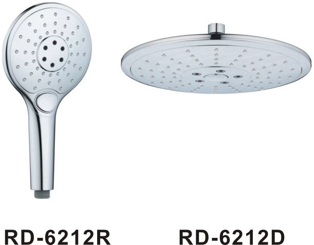 RD6212&ABS 3 functions shower set with button/shower douche/bathroom faucet accessories sprayer/black matt shower