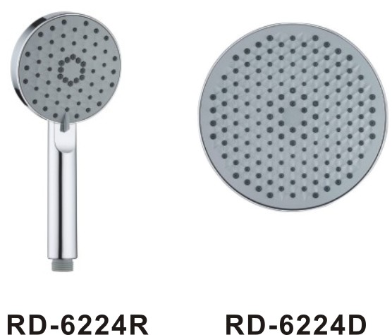 Chrome Rainfall Shower Set Plastic Bubber Bag Washer 1/2 Inch Thread Commercial