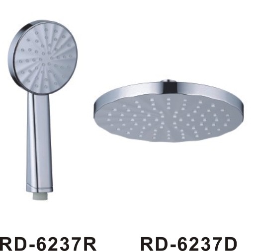 Plastic Bubber Bag Rainfall Shower Set , Custom Color Shower Head Combo Set