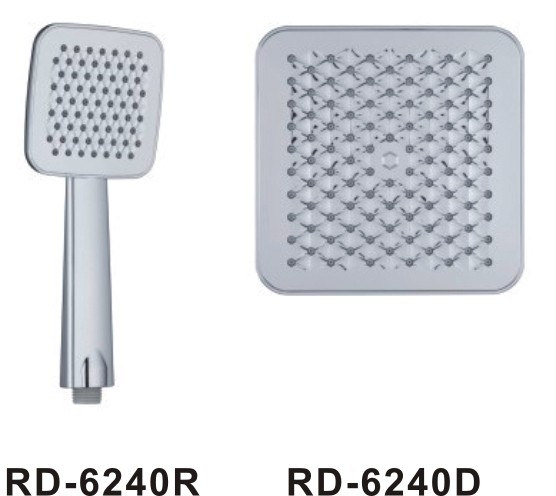 ABS Handle Bathroom Shower Head Set Faucet Accessories Sprayer 1/2