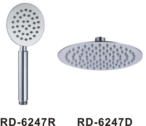 Silicon Bronze Shower Head Set , Water Pressure 0.30Mpa - 1.8Mpa Rain Shower Head Set