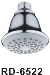 Brass Ball 7cm ABS Rain Shower Head , Chromed Black Adjustable Shower Head